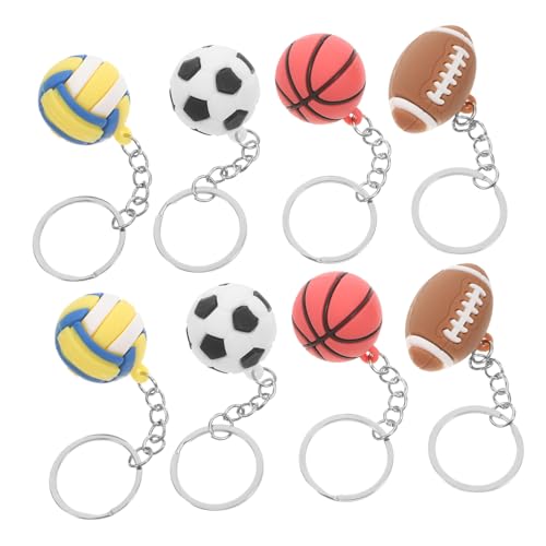 PartyKindom 8 Stück Kugelornamente Schlüsselanhänger Gefälligkeiten Für Sportpartys Rucksackanhänger Für Jungen Mini-sportbälle Basketball-anhänger Ball Party Gefallen Legierung PartyKindom 8 Stück Kugelornamente Schlüsselanhänger Gefälligkeiten Für Sportpartys Rucksackanhänger Für Jungen Mini-sportbälle Basketball-anhänger Ball Party Gefallen Legierung von PartyKindom