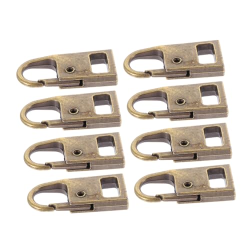 PartyKindom 8 Stück Teiliges Abnehmbare Metall Reißverschlussköpfe Ersatz Zipper Pulls für Jacken Taschen Rucksäcke Einfache Montage Langlebig und Vielseitig für DIY Nähprojekte von PartyKindom
