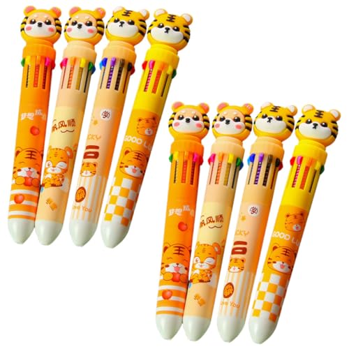 PartyKindom 8 Stück Teiliges Bunter Kugelschreiber mit Süßem Tiger Design Tragbare Mehrfarbige Stifte für Schüler und Glattes Schreiben Komfortabler Griff Langlebiges Material PartyKindom 8 Stück Teiliges Bunter Kugelschreiber mit Süßem Tiger Design Tragbare Mehrfarbige Stifte für Schüler und Glattes Schreiben Komfortabler Griff Langlebiges Material von PartyKindom