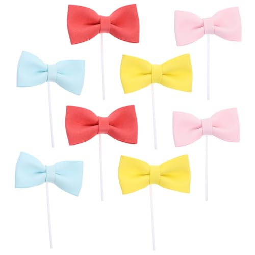 PartyKindom 8 Stück Teiliges Cupcake Topper Bunte Schleifen Tortenstecker Leichte Geburtstagstorten Deko Mädchen Party Kuchenverschönerer Niedliche Cake Ornaments PartyKindom 8 Stück Teiliges Cupcake Topper Bunte Schleifen Tortenstecker Leichte Geburtstagstorten Deko Mädchen Party Kuchenverschönerer Niedliche Cake Ornaments von PartyKindom