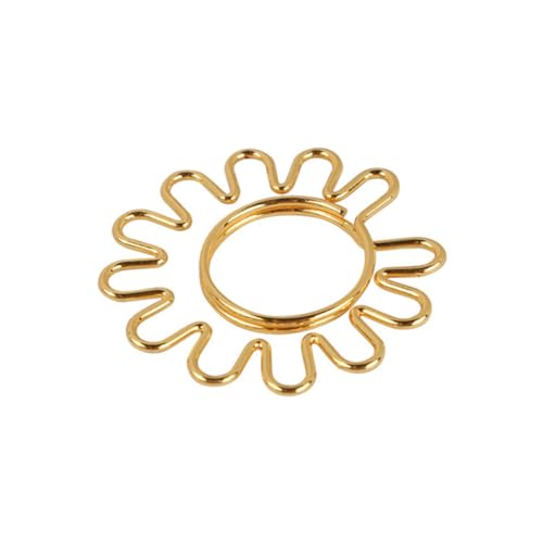 PartyKindom 8 Stück Teiliges Set aus Sonnenblumen Büroklammern Kreative Lesezeichen und Papierklammern für Büro Schule und Notizbücher Dekorative Clips für Ansprechendes Arbeitsumfeld von PartyKindom