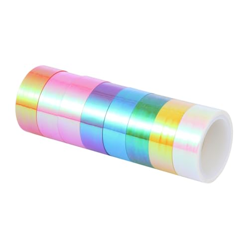 PartyKindom 8 Stück Teiliges Washi papier klebeband Buntem Bronzing Glanz Stilvolle DIY dekoration für Tagebücher Notizbücher und Scrapbooking Selbstklebende Etiketten zum Verschönern von PartyKindom 8 Stück Teiliges Washi papier klebeband Buntem Bronzing Glanz Stilvolle DIY dekoration für Tagebücher Notizbücher und Scrapbooking Selbstklebende Etiketten zum Verschönern von von PartyKindom