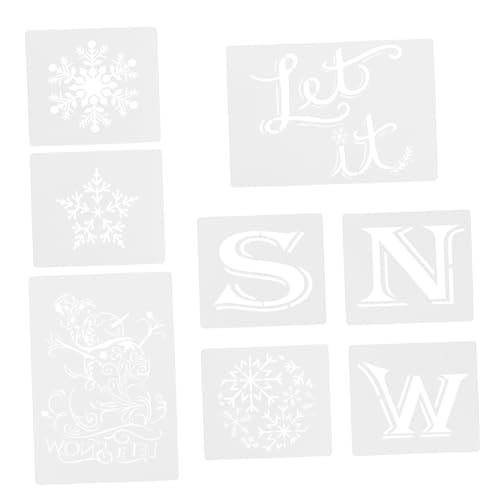 PartyKindom 8 Stück Teiliges Weihnachts Schneeflocken DIY Malvorlagen für Kreative Bastelarbeiten Wiederverwendbare Schablonen für Karten Fotoalben und Dekorationen PartyKindom 8 Stück Teiliges Weihnachts Schneeflocken DIY Malvorlagen für Kreative Bastelarbeiten Wiederverwendbare Schablonen für Karten Fotoalben und Dekorationen von PartyKindom