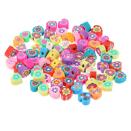 PartyKindom 80 Stück Mischfarben Polymer Tonperlen für Schmuckherstellung Ca DIY Perlen für Armbänder und Ohrringe für Kreative Bastelprojekte von PartyKindom