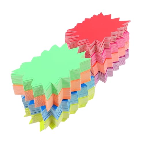 PartyKindom 80 Stück Teiliges Fluoreszierende Verkaufsschilder Sternform Mehrfarbige Neon etiketten für Einzelhandel Garage Blanko Preisschilder für Verkaufsaktionen Sichtbar und Vielseitig PartyKindom 80 Stück Teiliges Fluoreszierende Verkaufsschilder Sternform Mehrfarbige Neon etiketten für Einzelhandel Garage Blanko Preisschilder für Verkaufsaktionen Sichtbar und Vielseitig von PartyKindom