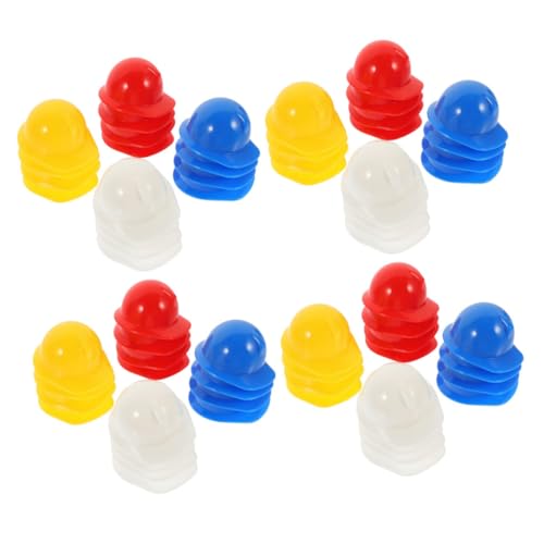PartyKindom 80 Stück Teiliges Miniatur Sicherheitshelme aus Kunststoff Leichte Bauhelm Deko für Party DIY Puppen Haustier Helme Flaschen und Kuchendekoration Rot Blau Gelb Weiß PartyKindom 80 Stück Teiliges Miniatur Sicherheitshelme aus Kunststoff Leichte Bauhelm Deko für Party DIY Puppen Haustier Helme Flaschen und Kuchendekoration Rot Blau Gelb Weiß von PartyKindom