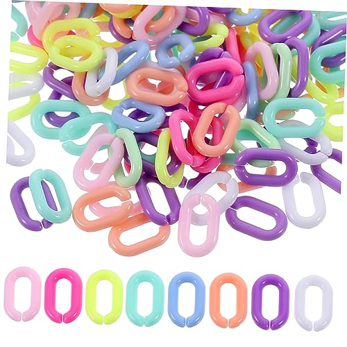 PartyKindom 800 Stück Acryl Kettenverbindungsringe für DIY Schmuckherstellung Schnelles Basteln von Schlüsselanhängern und Taschenketten Langlebig und Sicher Bunten Farben PartyKindom 800 Stück Acryl Kettenverbindungsringe für DIY Schmuckherstellung Schnelles Basteln von Schlüsselanhängern und Taschenketten Langlebig und Sicher Bunten Farben von PartyKindom