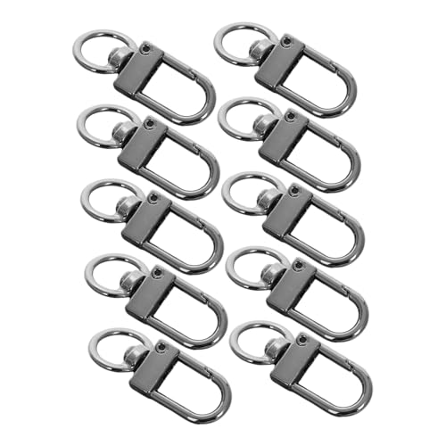 PartyKindom 8Stücke Drehbare Karabiner Schlüsselanhänger DIY Zubehör für Taschen Schmuck und Bastelprojekte Praktische Clips für Schlüssel und von PartyKindom