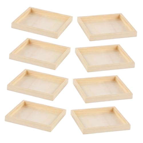 PartyKindom 8stücke Holztablett Für Blockpuzzles Kleines Montessori-tablett Aus Unbehandeltem Holz Puzzle-aufbewahrungstablett Als Sortiertablett Und Holzplatte Als Puzzle-Organizer Und PartyKindom 8stücke Holztablett Für Blockpuzzles Kleines Montessori-tablett Aus Unbehandeltem Holz Puzzle-aufbewahrungstablett Als Sortiertablett Und Holzplatte Als Puzzle-Organizer Und von PartyKindom