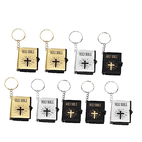 PartyKindom 9 Stück Bibel Schlüsselanhänger Schlüsselringe Mini-bibel Heilig Netter Schlüsselbund Name Miniatur Schlüsselanhänger Süß Bibelzubehör Schöner Schlüsselbund Bible Keytag Plastik PartyKindom 9 Stück Bibel Schlüsselanhänger Schlüsselringe Mini-bibel Heilig Netter Schlüsselbund Name Miniatur Schlüsselanhänger Süß Bibelzubehör Schöner Schlüsselbund Bible Keytag Plastik von PartyKindom