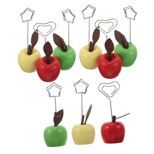 PartyKindom 9 Stück Teiliges Fruchtförmiges Holz Memo Clip mit Candyfarben Langlebig und Praktisch als Notizhalter für Büro Zuhause und Dekoration PartyKindom 9 Stück Teiliges Fruchtförmiges Holz Memo Clip mit Candyfarben Langlebig und Praktisch als Notizhalter für Büro Zuhause und Dekoration von PartyKindom