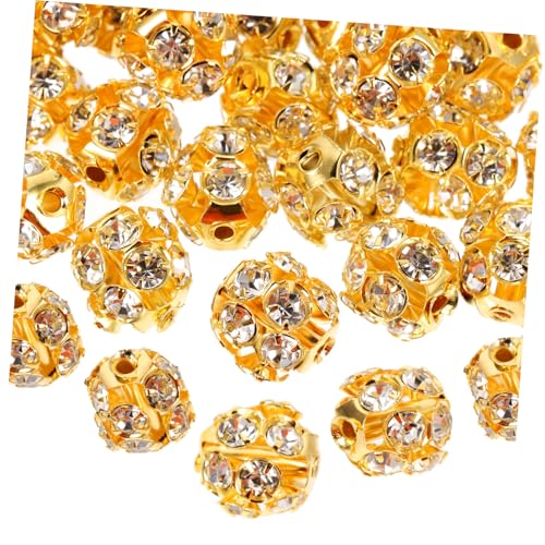 PartyKindom 90 Stück Teiliges Goldfarbene Spacer Perlen für DIY Schmuckherstellung Armbänder Halsketten Handgefertigte Bastelperlen Robust Langlebig PartyKindom 90 Stück Teiliges Goldfarbene Spacer Perlen für DIY Schmuckherstellung Armbänder Halsketten Handgefertigte Bastelperlen Robust Langlebig von PartyKindom