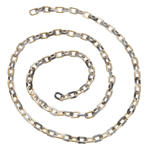 PartyKindom Acrylkette für DIY Schmuckbasteln Abnehmbare Glatte Kettenglieder in Gold und Marmor Langlebige Bastelkette für Halsketten Taschen und Accessoires von PartyKindom