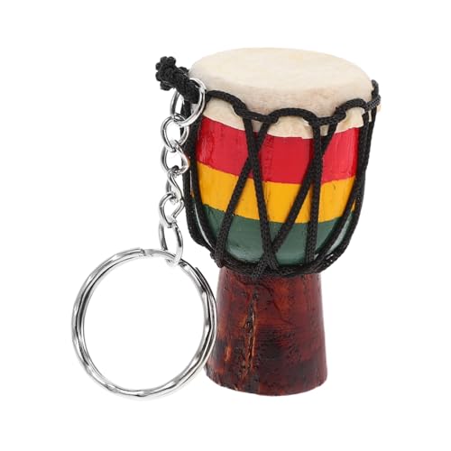 PartyKindom Afrikanischer Trommel-schlüsselanhänger, Mini-trommel-ornament Für Schlüssel, Zartes Reise-souvenir Mit Einzigartiger Trommel, Einzigartiger Schlüsselanhänger-hängeanhänger PartyKindom Afrikanischer Trommel-schlüsselanhänger, Mini-trommel-ornament Für Schlüssel, Zartes Reise-souvenir Mit Einzigartiger Trommel, Einzigartiger Schlüsselanhänger-hängeanhänger von PartyKindom
