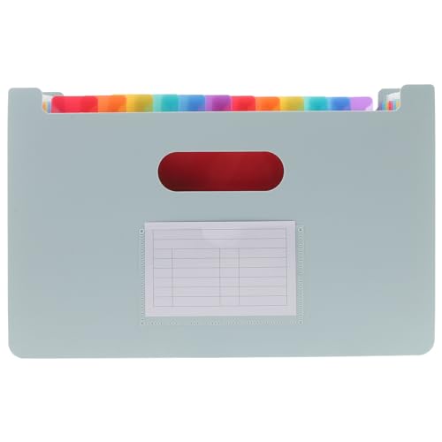 PartyKindom Aktenordner aus Material Erweiterbare Fächermappe mit Mehreren Taschen für Büro und Schule Leicht und Tragbar zur Dokumentenorganisation PartyKindom Aktenordner aus Material Erweiterbare Fächermappe mit Mehreren Taschen für Büro und Schule Leicht und Tragbar zur Dokumentenorganisation von PartyKindom