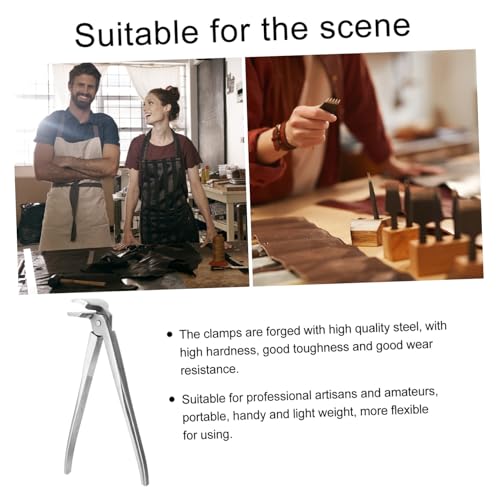 PartyKindom Arbeitssparende Leder Flachzange aus Stahl Gehärtet und Verschleißfest mit Polierten Flachen Backen zum Präzisen Kantenpressen für Taschen Gürtel und Handwerks DIY PartyKindom Arbeitssparende Leder Flachzange aus Stahl Gehärtet und Verschleißfest mit Polierten Flachen Backen zum Präzisen Kantenpressen für Taschen Gürtel und Handwerks DIY von PartyKindom