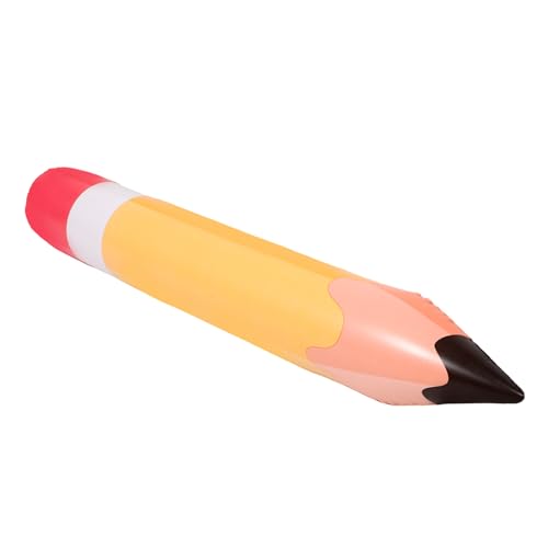 PartyKindom Aufblasbarer Großer Bleistift Luftballon PVC Orangener Schulanfang Deko für Klassenzimmer Party Fotorequisite Back To School Feier von PartyKindom