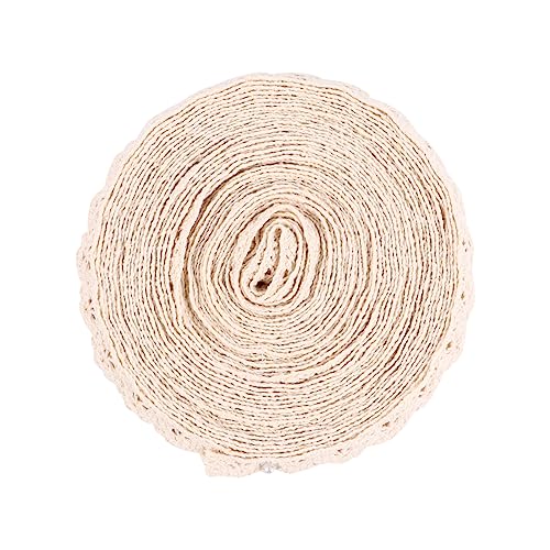 PartyKindom Baumwolle Spitzenband Rolle Yards Spitzenborte Dekoratives Häkelspitzenband für Kleidung Möbel Kissen DIY Geschenkverpackung Handwerksbedarf von PartyKindom