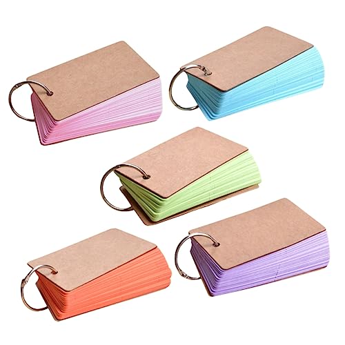 PartyKindom Blanko Karteikarten mit Metallring Farbige Portable Notizblöcke in Blau Grün Orange und Rosa DIY Memo Pads für Schule Büro und Kreatives Schreiben PartyKindom Blanko Karteikarten mit Metallring Farbige Portable Notizblöcke in Blau Grün Orange und Rosa DIY Memo Pads für Schule Büro und Kreatives Schreiben von PartyKindom