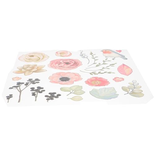PartyKindom Blumen Vogel Bügelbild Bogen Bügelflicken Flexibel Waschbar für T shirts DIY Kleidung Patch Wärmeübertragung Aufbügler für Erwachsene von PartyKindom