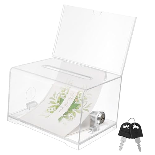 PartyKindom Box Box Visitenkartenetui Vorschlagsboxen Tombola-losbehälter Spendenboxen Für Fundraising Mini-wahlurnen Spendengläser Zur Spendensammlung Wahlurnen Für Tombola Transparent P.s PartyKindom Box Box Visitenkartenetui Vorschlagsboxen Tombola-losbehälter Spendenboxen Für Fundraising Mini-wahlurnen Spendengläser Zur Spendensammlung Wahlurnen Für Tombola Transparent P.s von PartyKindom