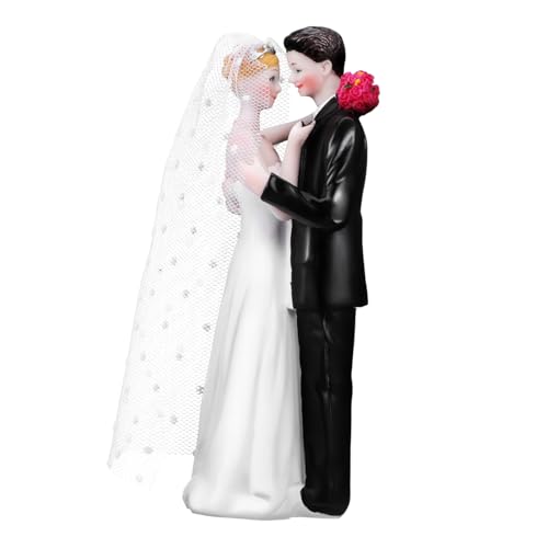 PartyKindom Braut und Bräutigam Tortenfigur Hochzeit Eleganter Tortenaufsatz aus Resin Romantische Dekoration für Ihre Hochzeit Langlebig und Detailverliebt Persönliches Andenken PartyKindom Braut und Bräutigam Tortenfigur Hochzeit Eleganter Tortenaufsatz aus Resin Romantische Dekoration für Ihre Hochzeit Langlebig und Detailverliebt Persönliches Andenken von PartyKindom