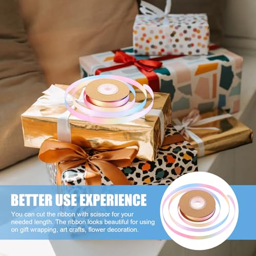 PartyKindom Bunte Geschenkband Regenbogen Farbverlauf Polyester Schleifenband für Kreative Geschenkverpackung DIY Bastelarbeiten und Festliche Dekoration PartyKindom Bunte Geschenkband Regenbogen Farbverlauf Polyester Schleifenband für Kreative Geschenkverpackung DIY Bastelarbeiten und Festliche Dekoration von PartyKindom