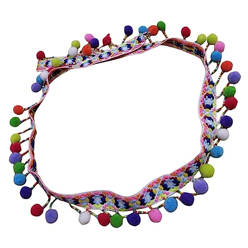 PartyKindom Bunte Pom Pom Trim Fransenborte mit Großen Flauschigen Bällen Weiches DIY Nähzubehör für Kleidung Vorhänge Kissen und Kreative Handwerksdekorationen PartyKindom Bunte Pom Pom Trim Fransenborte mit Großen Flauschigen Bällen Weiches DIY Nähzubehör für Kleidung Vorhänge Kissen und Kreative Handwerksdekorationen von PartyKindom