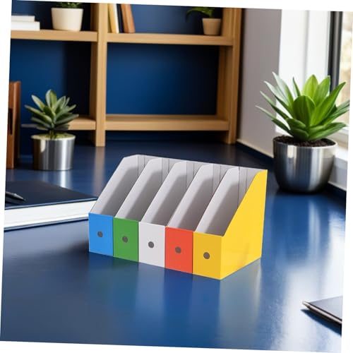 PartyKindom Buntes Desktop aktenregal aus Karton Stabiler Schreibtisch organizer für Bücher Zeitschriften Dokumente und Ordner Praktisches Büro aufbewahrungsregal für Schüler und Home Office PartyKindom Buntes Desktop aktenregal aus Karton Stabiler Schreibtisch organizer für Bücher Zeitschriften Dokumente und Ordner Praktisches Büro aufbewahrungsregal für Schüler und Home Office von PartyKindom