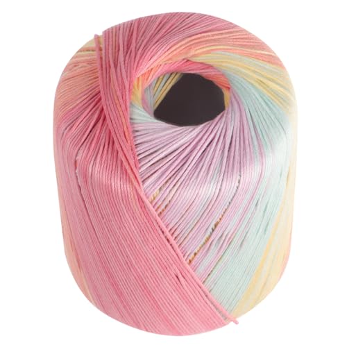 PartyKindom Buntes Häkelgarn zum Stricken Weiches Flexibles Baumwollgarn für DIY Handarbeiten Geeignet für Haushalt Pullover Mützen Einfach zu Verarbeiten Modisches Langlebiges Strickgarn von PartyKindom
