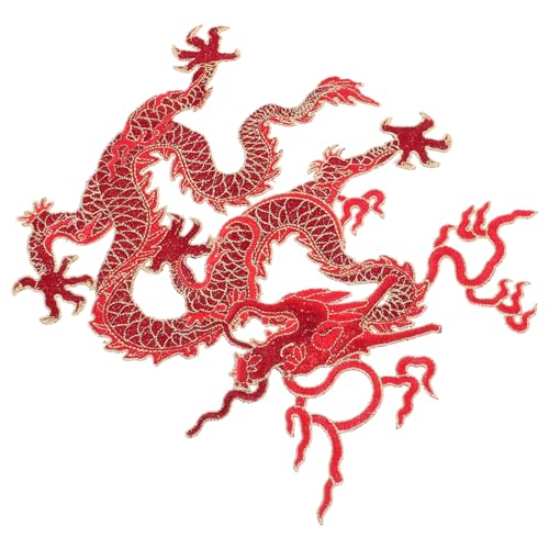 PartyKindom DIY Dragon Patch Aufbügelbarer Stoffaufnäher für Kleidung Langlebig und Stylisch für Kreative Nähprojekte und Designs mit Detaillierter Handwerkskunst von PartyKindom