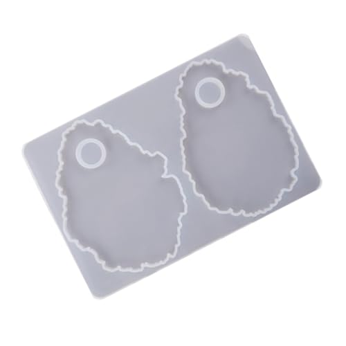 PartyKindom DIY Kristall Epoxidharz Silikonform für Unregelmäßiges Make Up Tablett Flexible Transparente Bastelform für Handgemachte Kunstwerke Langlebiges Leicht zu Reinigendes DIY Werkzeug von PartyKindom