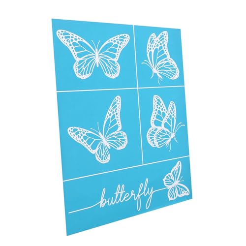 PartyKindom DIY Mesh Screen Stencils mit Schmetterlingsmuster Waschbare Siebdruck Vorlage aus Hochwertigem Gauze material für Textiltransfer Taschen Leinwand und Fördert Kreativität bei von PartyKindom
