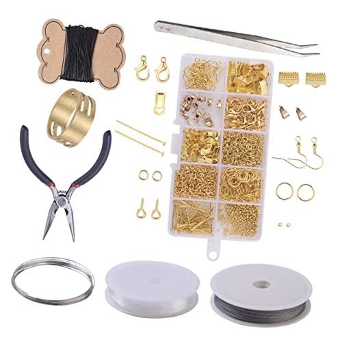 PartyKindom DIY Metall Ohrstecker Zubehör Set mit Werkzeug Goldene Ohrringe Bastelmaterialien für Schmuckherstellung für Valentinstag Muttertag und Geburtstage PartyKindom DIY Metall Ohrstecker Zubehör Set mit Werkzeug Goldene Ohrringe Bastelmaterialien für Schmuckherstellung für Valentinstag Muttertag und Geburtstage von PartyKindom