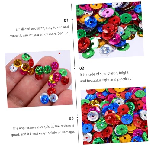 PartyKindom DIY Pailletten Mix Bunte Holografische Kunststoffglitzer für Kleidung Dekoration Schmuck Basteln Sichere und Leichte Handarbeits accessoires von PartyKindom