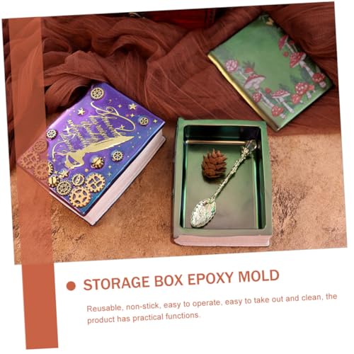 PartyKindom DIY Silikonform Buch form Epoxidharz Gießform für Schmuck Aufbewahrungsbox Reißfest Langlebig Leicht zu Entformen für DIY Geschenk und Praktische Aufbewahrung PartyKindom DIY Silikonform Buch form Epoxidharz Gießform für Schmuck Aufbewahrungsbox Reißfest Langlebig Leicht zu Entformen für DIY Geschenk und Praktische Aufbewahrung von PartyKindom