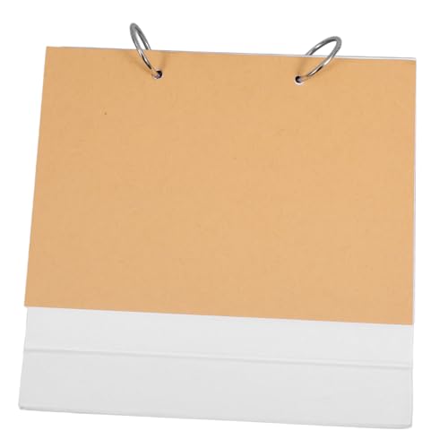 PartyKindom DIY Tischkalender Blanko Abnehmbares Seitiges Notizbuch mit Weißem Rahmen Langlebiger DIY Schreibtischplaner für Büro Schule Zuhause Vielseitige Dekoration und Persönliches von PartyKindom