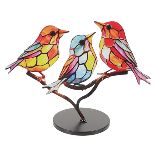 PartyKindom Dekorative Vogelskulptur Tischvogelfigur Mit Sockel Aus Metall Und Für Heimdekoration Wohnzimmer Schlafzimmer Arbeitszimmer PartyKindom Dekorative Vogelskulptur Tischvogelfigur Mit Sockel Aus Metall Und Für Heimdekoration Wohnzimmer Schlafzimmer Arbeitszimmer von PartyKindom