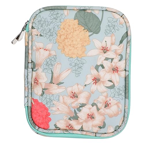 PartyKindom Doppelter Reißverschluss Häkelnadeltasche Grüner Organizer für Strick und Häkelzubehör Leer mit Platz für Häkelnadeln Scheren und Nähutensilien für Unterwegs von PartyKindom