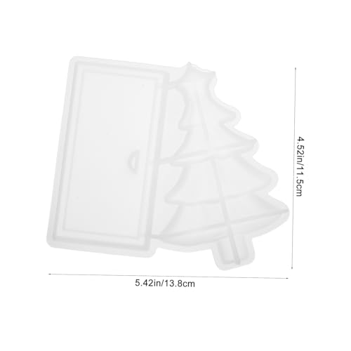 PartyKindom Epoxidharz Silikonform Weihnachtsbaum DIY Weihnachtsdekoration Langlebige Gießform für Tisch Ornament Basteln Weihnachten Deko Vielseitig Verwendbar von PartyKindom