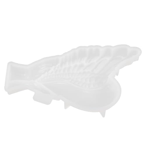 PartyKindom Flexibles DIY Silikonform Herzform für Epoxidharz Gießen Weiße Handgehaltene Flügel Wanddeko Gießform Kreative Silikonform für Bastelbedarf und Geschenkideen von PartyKindom