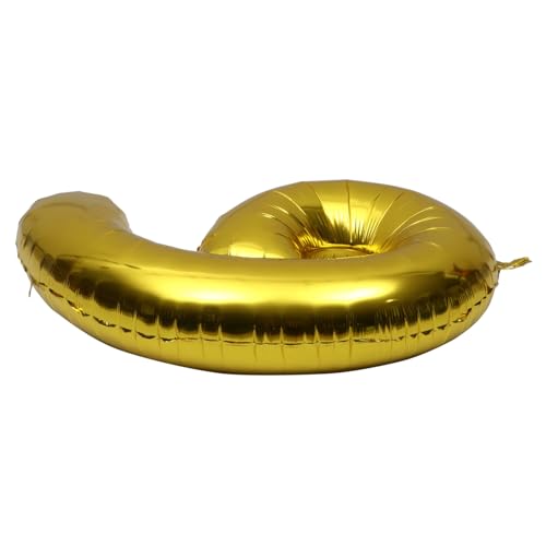 PartyKindom Folienballon Gold Schlankes Design Aluminiumfolie Kreative Geburtstags und Hochzeitsdekoration Langlebig Party Luftballon Kit Festliche Deko von PartyKindom