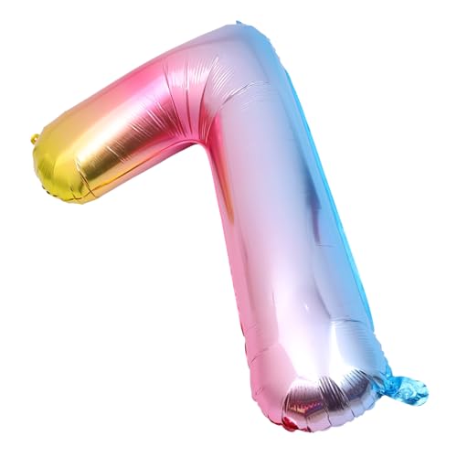 PartyKindom Folienballon Zahlenballon Farbverlauf Aluminium Geburtstag Hochzeit Party Dekoration Ballon für Feierlichkeiten PartyKindom Folienballon Zahlenballon Farbverlauf Aluminium Geburtstag Hochzeit Party Dekoration Ballon für Feierlichkeiten von PartyKindom