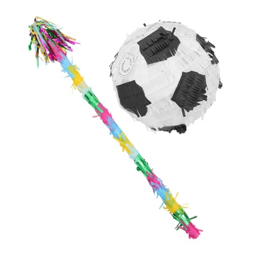 PartyKindom Fußball Pinata mit Bunte Party Deko für Geburtstag und Sport Mottoparty Leichte Kompakte Karneval Dekoration zum Befüllen mit Süßigkeiten und Geschenken PartyKindom Fußball Pinata mit Bunte Party Deko für Geburtstag und Sport Mottoparty Leichte Kompakte Karneval Dekoration zum Befüllen mit Süßigkeiten und Geschenken von PartyKindom
