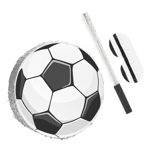 PartyKindom Fußball Pinata mit und Augenbinde Bunte Kindergeburtstag Party Deko aus Robustem Karton Vielseitig für Fußball Mottopartys Schulfeiern und Spiele Papierkonfetti PartyKindom Fußball Pinata mit und Augenbinde Bunte Kindergeburtstag Party Deko aus Robustem Karton Vielseitig für Fußball Mottopartys Schulfeiern und Spiele Papierkonfetti von PartyKindom