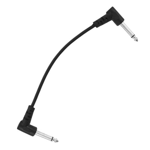 PartyKindom Gitarren Patchkabel Rechtwinklig Gitarren Verbindungskabel für Gitarrenpedale Tragbar und Kompatibel mit Rundkopf Gitarren Plug And Play Design für Störungsfreien Sound von PartyKindom