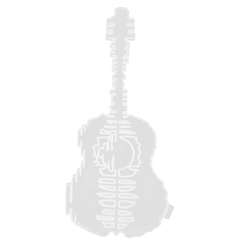 PartyKindom Gitarrenförmige Silikonform für DIY Projekte Flexible Epoxidharz Gießform für Wanddekoration und Handwerkskunst für Kreative Bastelarbeiten und Designs von PartyKindom