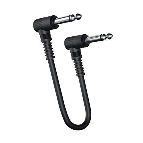 PartyKindom Gitarrenkabel Schwarzes Instrumentenkabel mit Metallverbindern für Effektpedale und Bass Hervorragende Klangübertragung und Langlebigkeit Niedrigere von PartyKindom