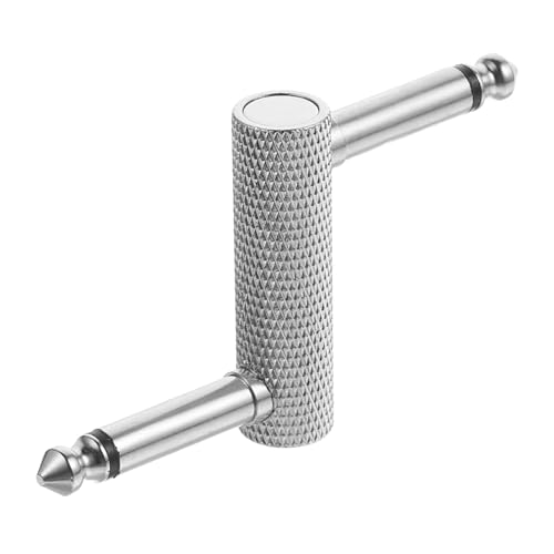 PartyKindom Gitarrenpedal Adapter Z Förmig Audio Stecker Silber Kompakt Leichter Kabelverbinder für Effektgeräte Platzsparend Kompatibel für Gitarrenzubehör und Pedalboards PartyKindom Gitarrenpedal Adapter Z Förmig Audio Stecker Silber Kompakt Leichter Kabelverbinder für Effektgeräte Platzsparend Kompatibel für Gitarrenzubehör und Pedalboards von PartyKindom