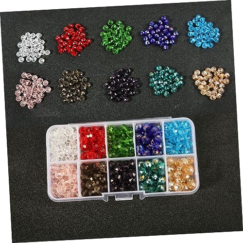 PartyKindom Glasperlen Bunte Bicone Facettierte Perlen DIY Bastelperlen Schmuckherstellung Kreuzstich Armband Halskette Zubehör Kreativitätsförderung von PartyKindom